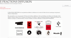 Desktop Screenshot of e-fractionsdiffusion.com