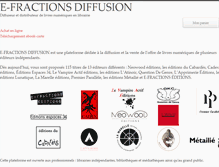 Tablet Screenshot of e-fractionsdiffusion.com